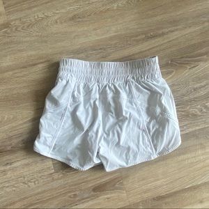 White lululemon shorts size 2